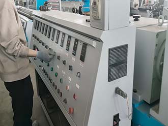 The Profile Line Is Being Connected To Power And Is Ready For Customer Testing